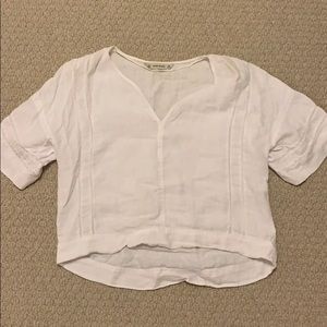Zara white blouse